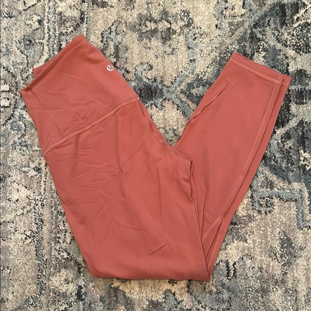 Salmon-Colored lululemon athletica Leggings